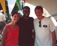 Cassie Hart, Kenny Garrett, and Kevin Hart 2001 Indianapolis Jazz Festival