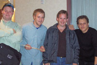 Donovan Hill, Rob Dickey & Kevin Hart with Dave Weckl in Springfield, 2005