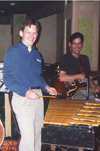 Kevin Hart on vibes and Mike Nellas on guitarat Jumer's in Bloomington